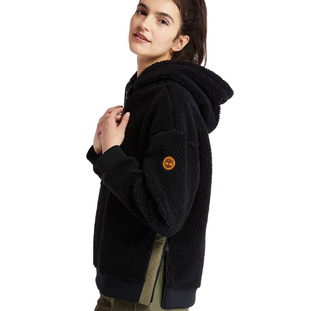 Sudadera Timberland Mujer Recycled-Fleece Negras - Chile BON-910638